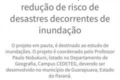 Inscrições abertas para o curso de Redução de riscos de desastres decorrentes de inundação